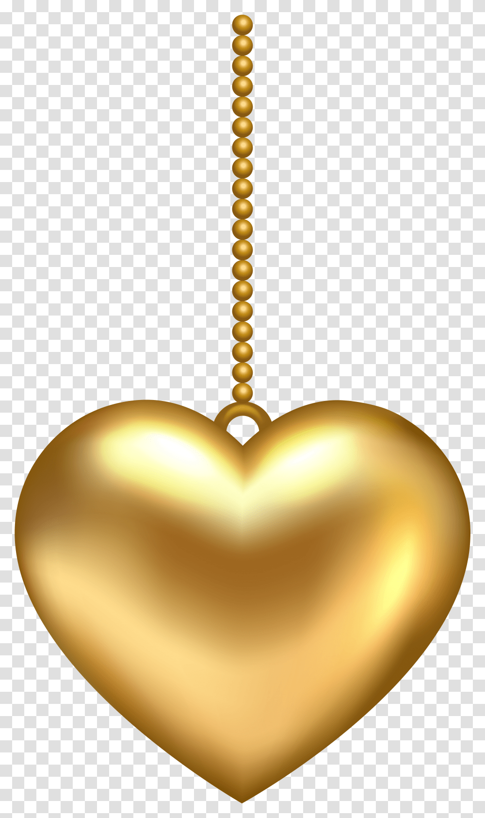 Hanging Clip Art Image Golden Heart, Lamp, Pendant, Lighting Transparent Png