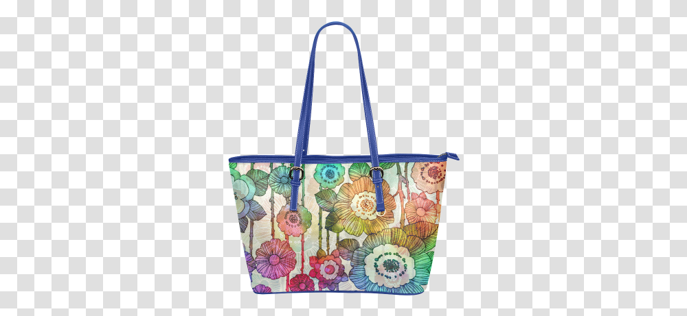 Hanging Flower Garland 2 Leather Tote Baglarge Model 1651 Id D434973, Handbag, Accessories, Accessory, Purse Transparent Png