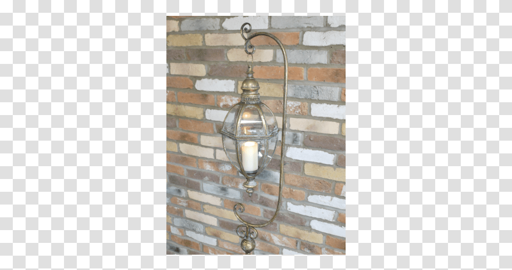 Hanging Lantern On Stand, Light Fixture, Lamp, Brick, Bracket Transparent Png