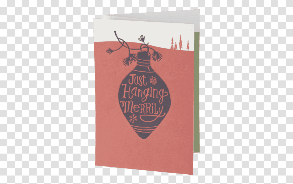 Hanging Merrily Fold Out Holiday Card, Poster, Advertisement, Novel Transparent Png