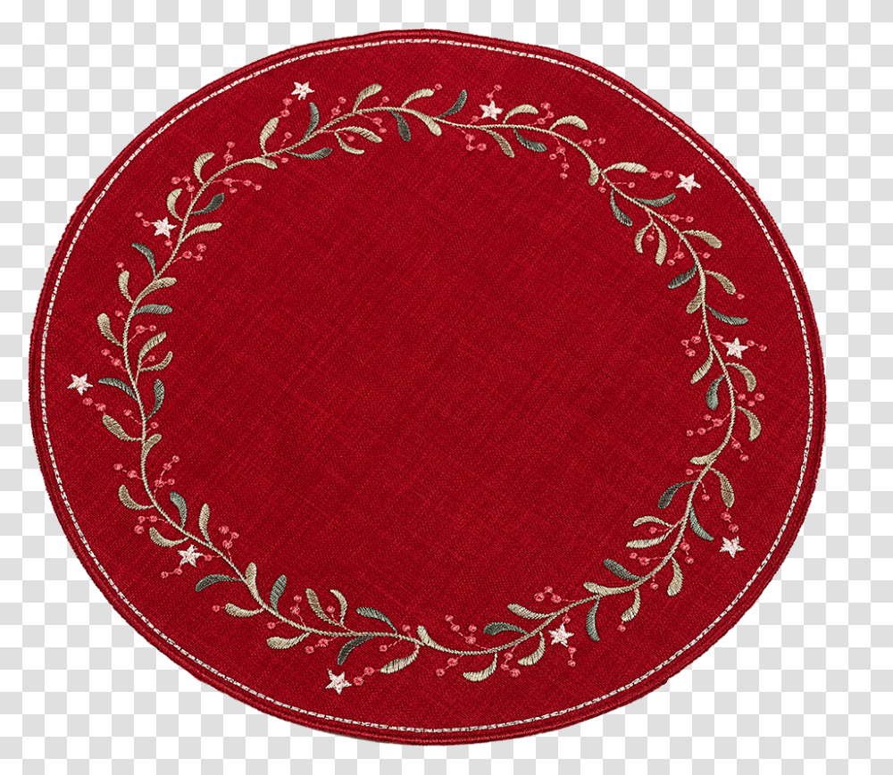 Hanging Mistletoe Circle, Embroidery, Pattern, Rug, Passport Transparent Png
