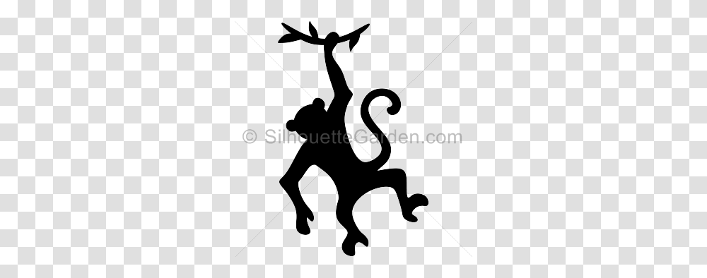 Hanging Monkey Clipart Image Group, Silhouette, Stencil, Dance Transparent Png