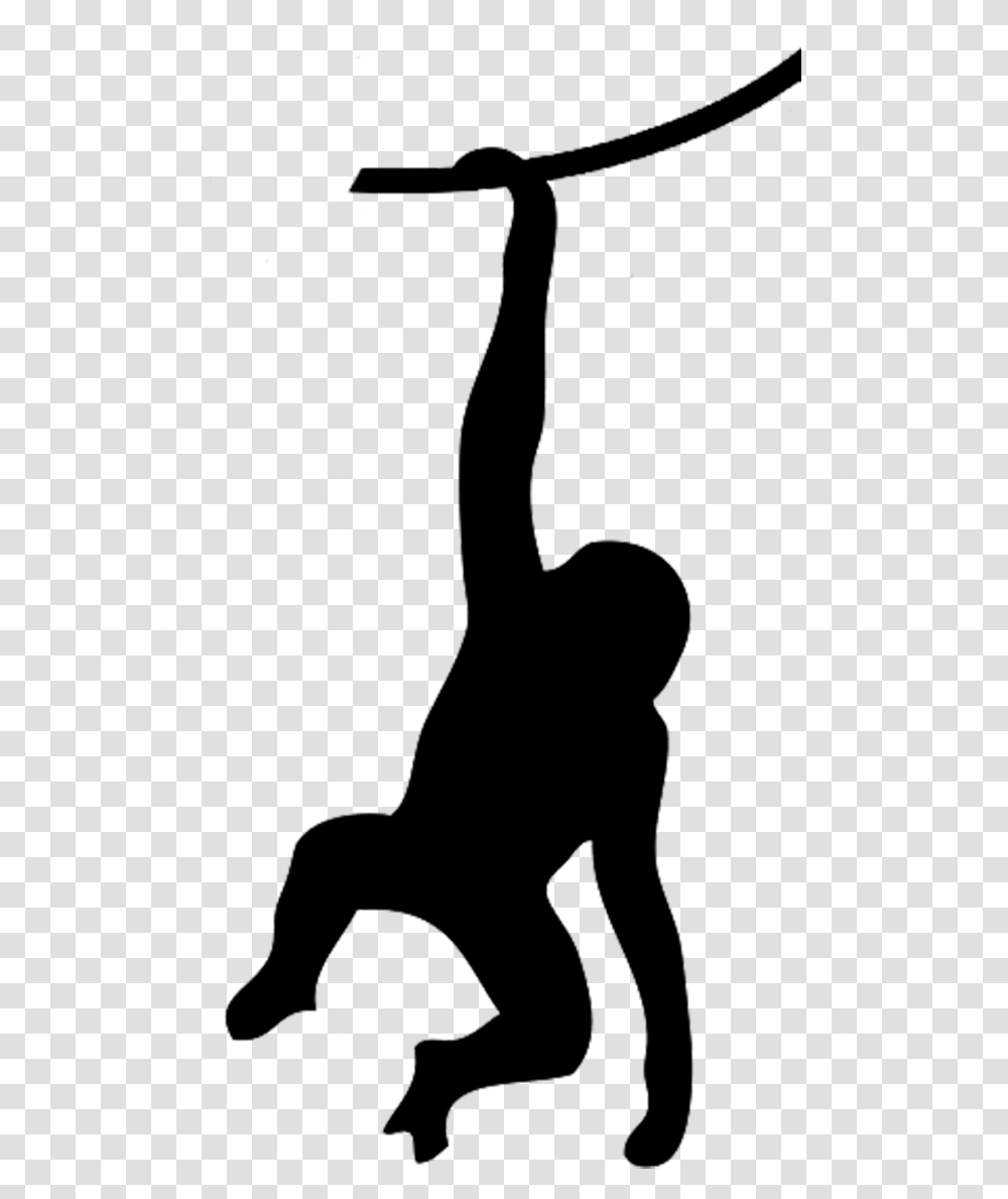 Hanging Monkey Silhouette, Kneeling, Leisure Activities, Bow, Dance Transparent Png