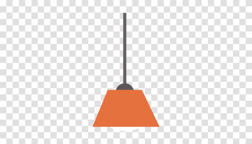 Hanging Orange Lamp Shade, Shovel, Tool, Broom, Lampshade Transparent Png