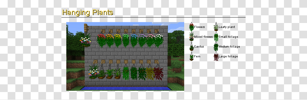 Hanging Plants Hanging Flower Pots Minecraft, Gate Transparent Png