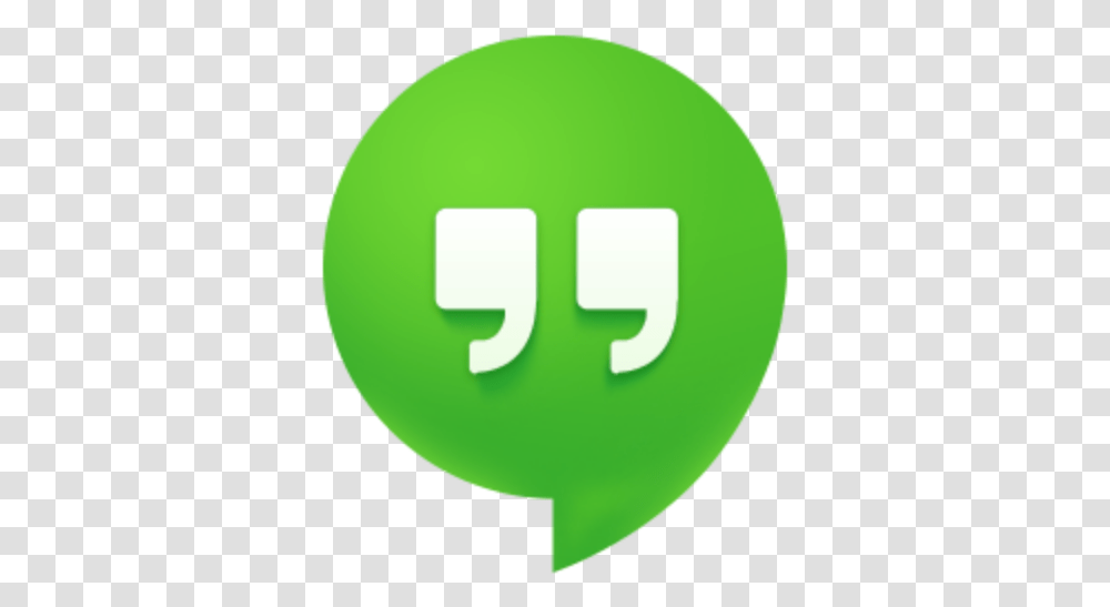 Hangouts Free Icon Of Tuts Icons Google Hangout Icon, Tennis Ball, Text, Number, Symbol Transparent Png