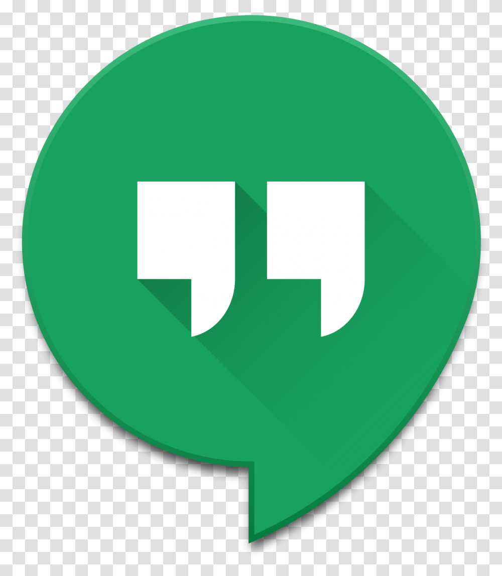 Hangouts Logo, Hand, Recycling Symbol, Green Transparent Png