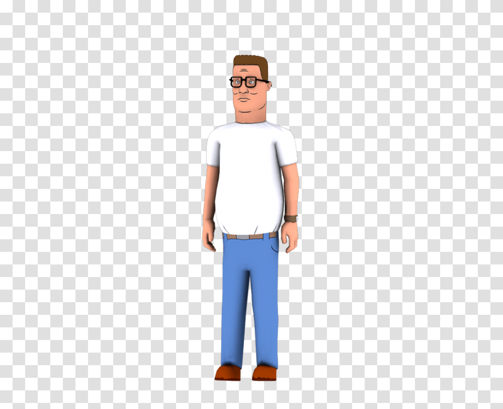 Hank Hill Download, Standing, Person, Human, Pants Transparent Png