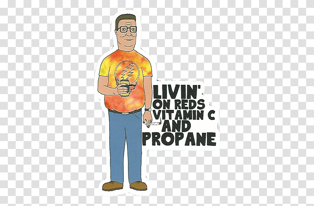Hank Hill King Of The Hill Hank, Hand, Label, Person Transparent Png