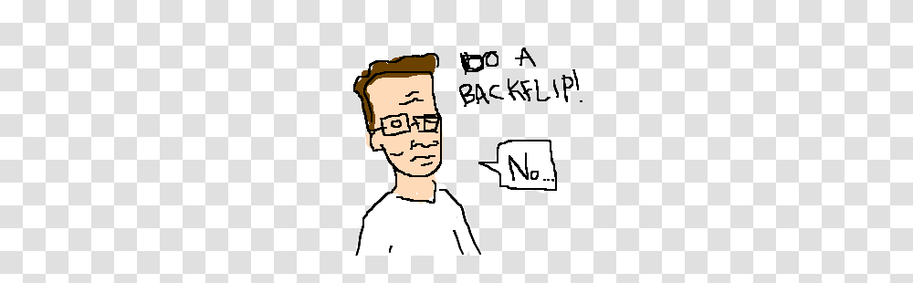 Hank Hill Refuses To Do A Backflip Drawing, Person, Human, Chef Transparent Png