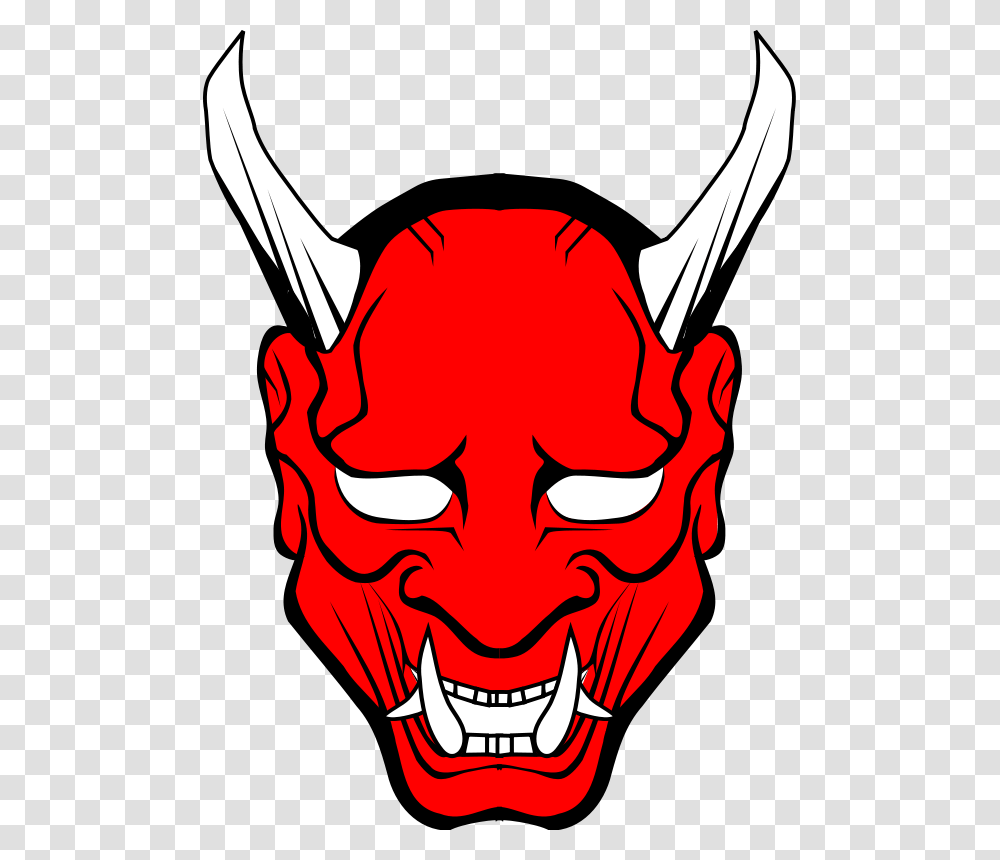 Hannya Vector Free Cliparts Red Oni Mask Clipart Oni Masks Transparent Png