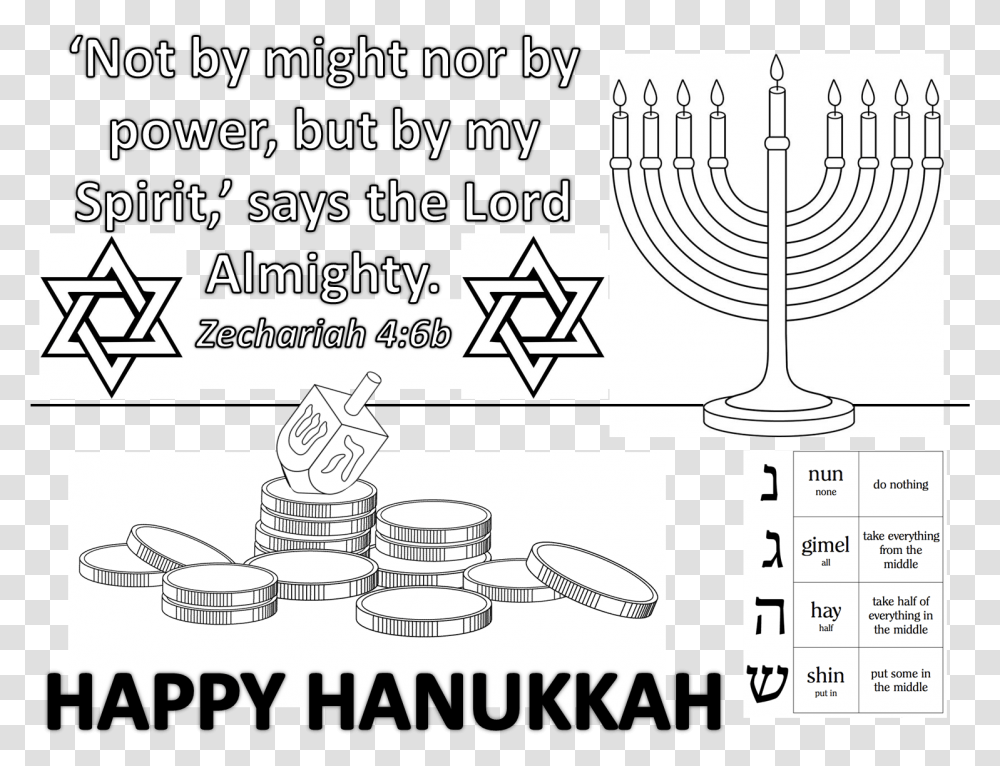Hanukkah Illustration, Number, Flyer Transparent Png
