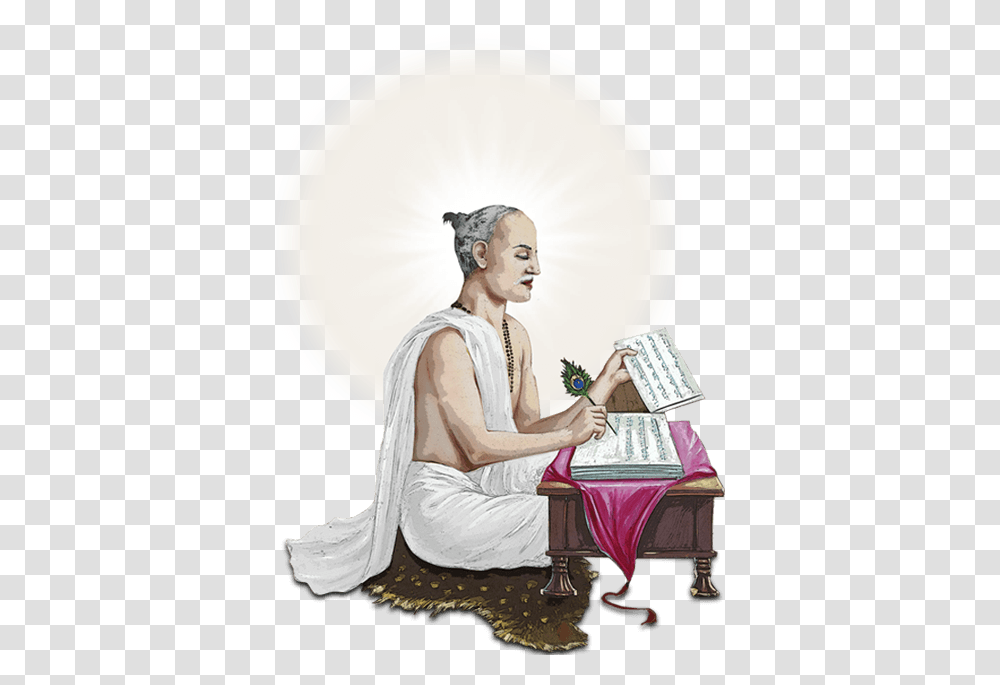 Hanuman Chalisa Pocket Book Online Tulsidas, Person, Sitting Transparent Png
