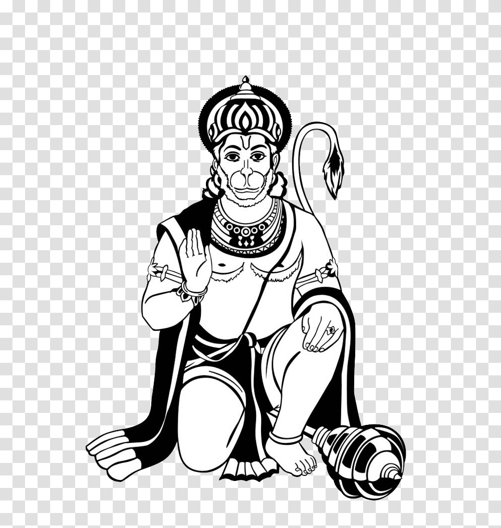 Hanuman, Fantasy, Person, Human, Kneeling Transparent Png