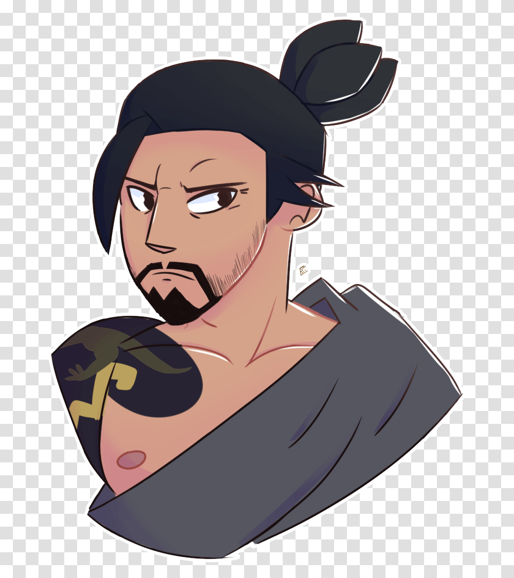 Hanzo Cartoon, Person, Face, Hat Transparent Png