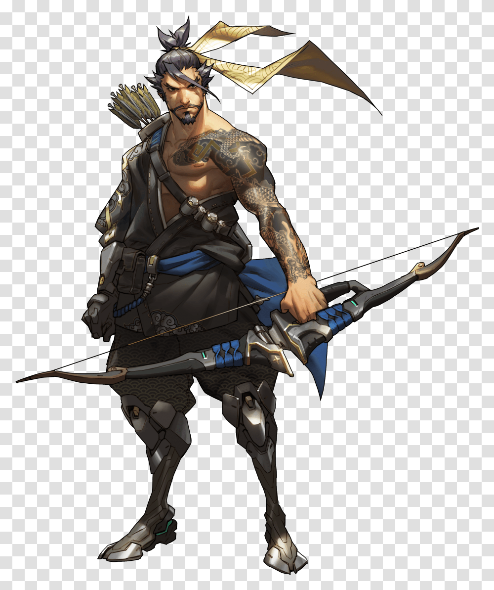 Hanzo Presskit Overwatch Characters Designs Transparent Png