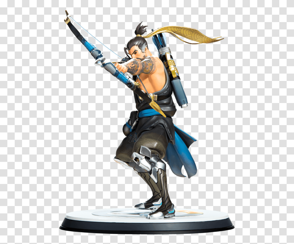Hanzo Statue Back, Person, Costume, Sport Transparent Png
