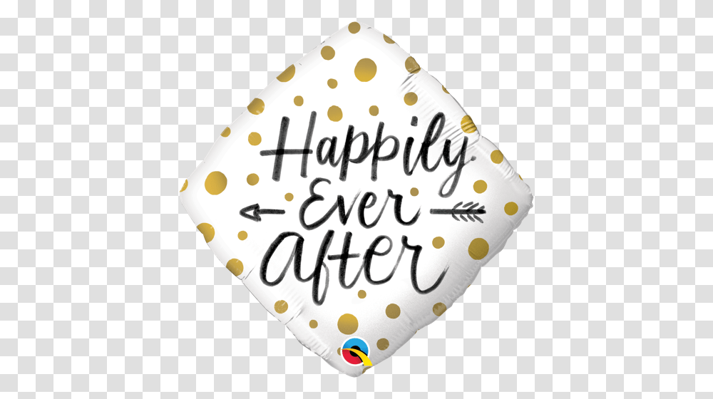 Happily Ever After Gold Dots Partyhuset Lilleballong, Birthday Cake, Dessert, Food Transparent Png