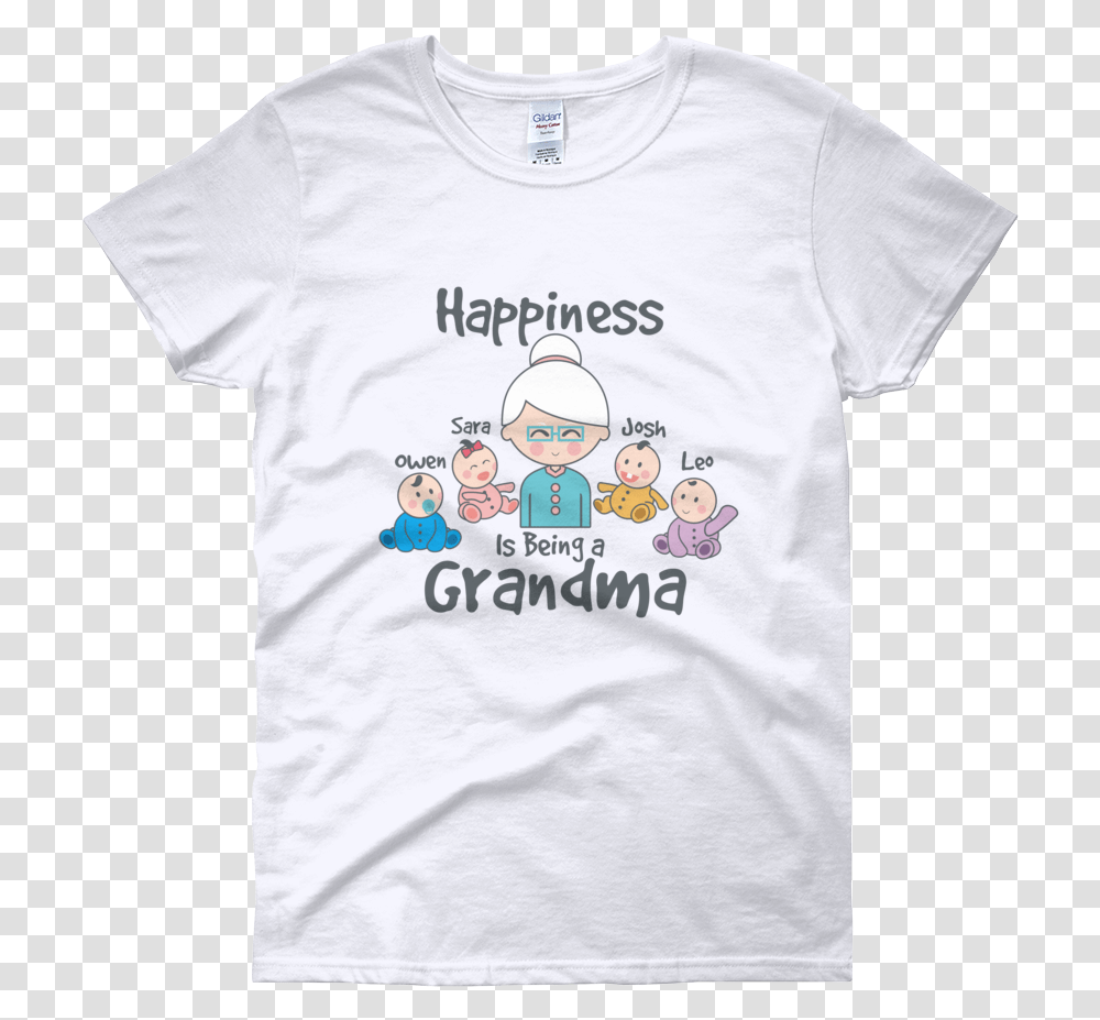 Happiness Is Being A Grandma 1 Cute Giraffe Shirts, Clothing, Apparel, T-Shirt Transparent Png