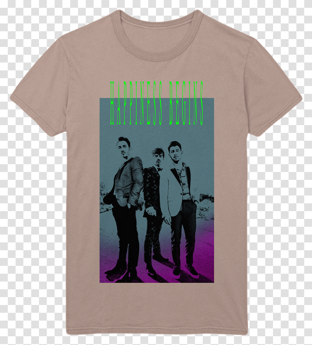 Happiness Neon Tee Jonas Brothers Tour Merch, Apparel, Person, Human Transparent Png