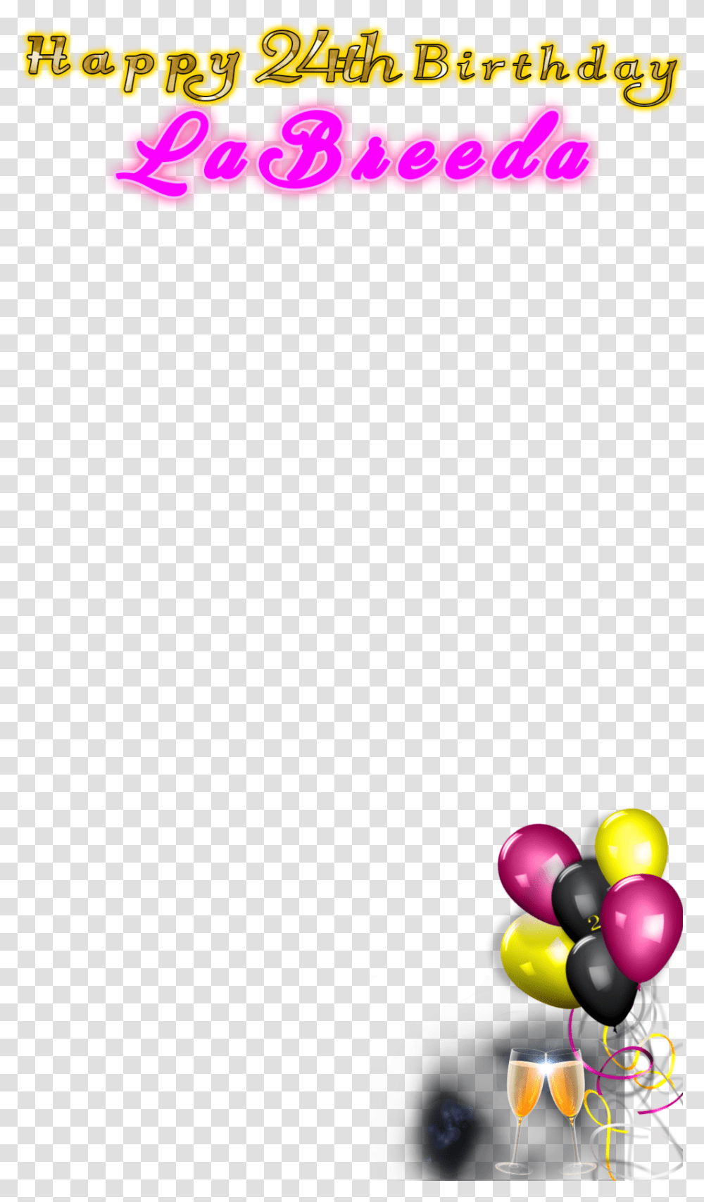 Happy 24th Birthday Party Supply, Ball, Sphere, Balloon, Outdoors Transparent Png