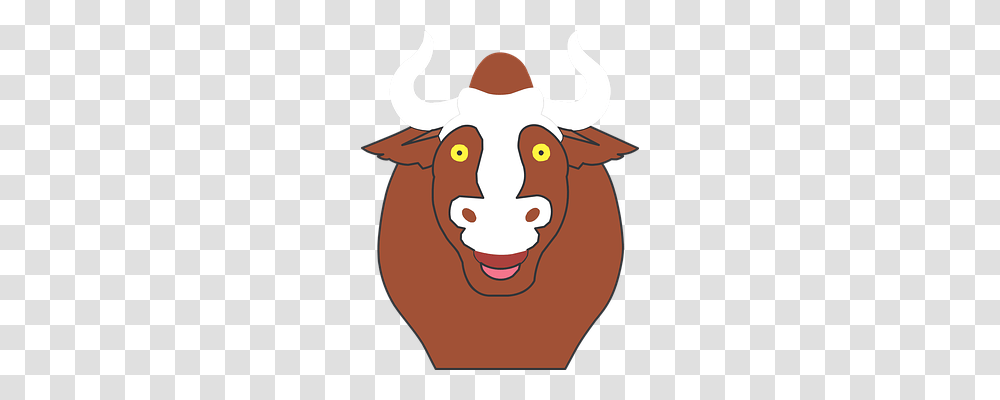 Happy Emotion, Bull, Mammal, Animal Transparent Png