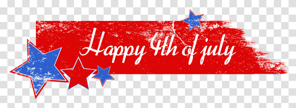 Happy 4th Of July Banner Happy 4th Of July, Star Symbol, Logo Transparent Png