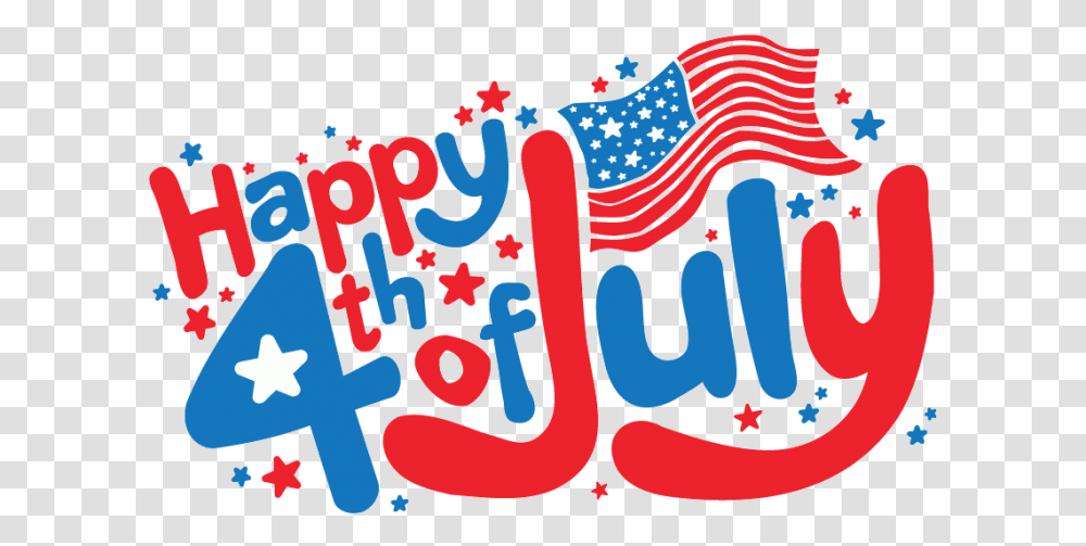 Happy 4th Of July Text, Alphabet, Handwriting Transparent Png