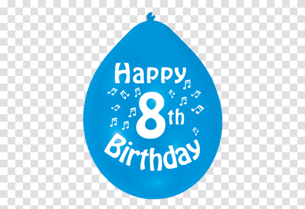 Happy 8th Birthday For Boys, Number, Word Transparent Png