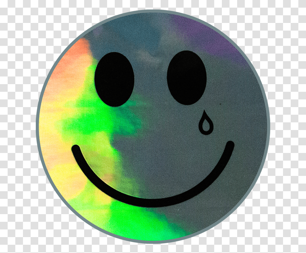 Happy Amp Sad Holographic Sticker Happy And Sad At The Same Time Kacey, Disk, Sphere, Photography Transparent Png