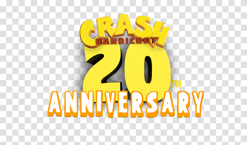 Happy Anniversary Crash Bandicoot, Number, Alphabet Transparent Png