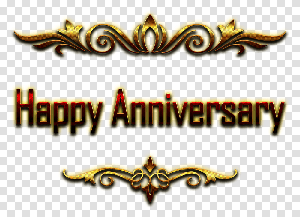 Happy Anniversary Decorative Name, Flyer, Paper, Advertisement, Brochure Transparent Png