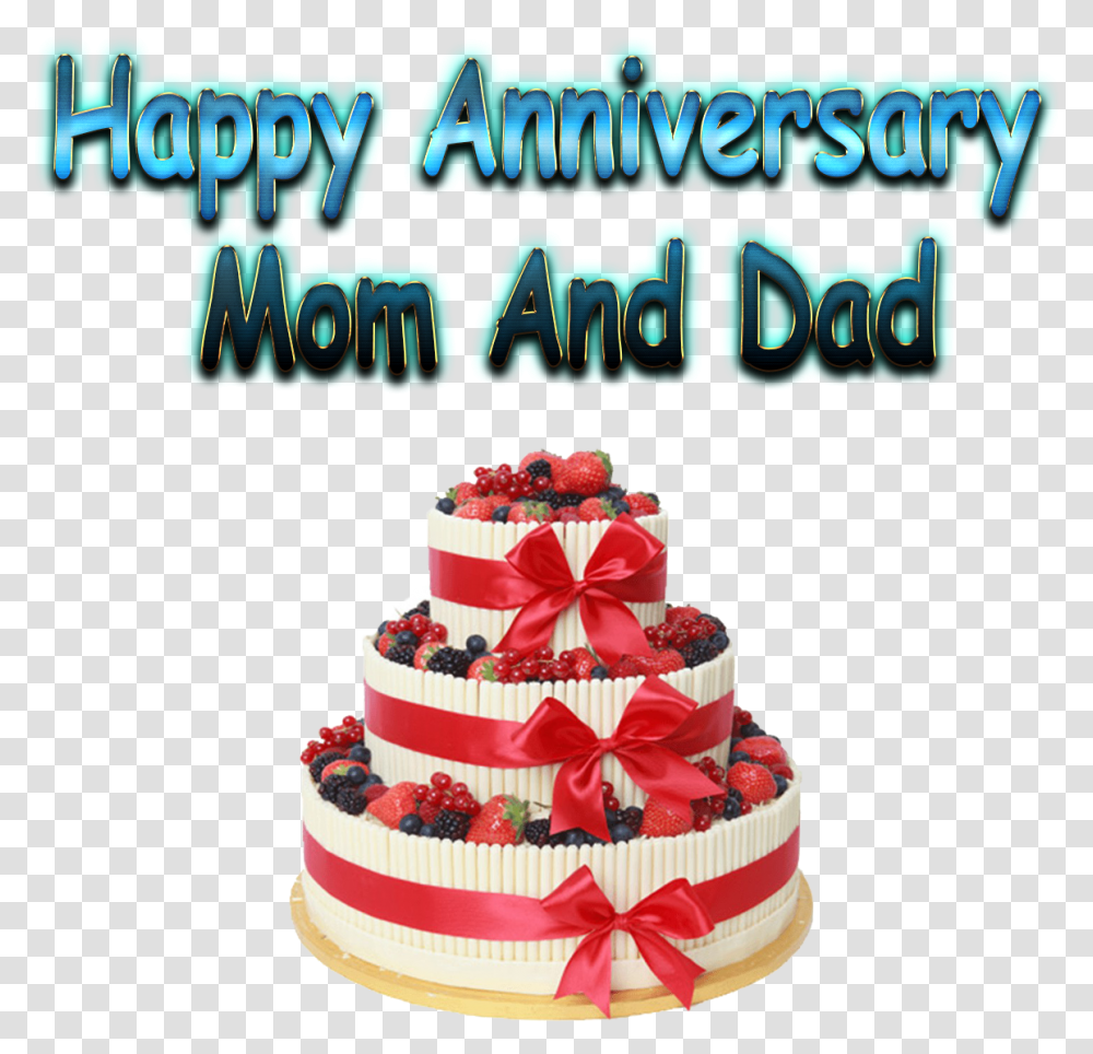 Happy Anniversary Mom And Dad Free Pic Birthday Cake, Dessert, Food, Wedding Cake, Icing Transparent Png