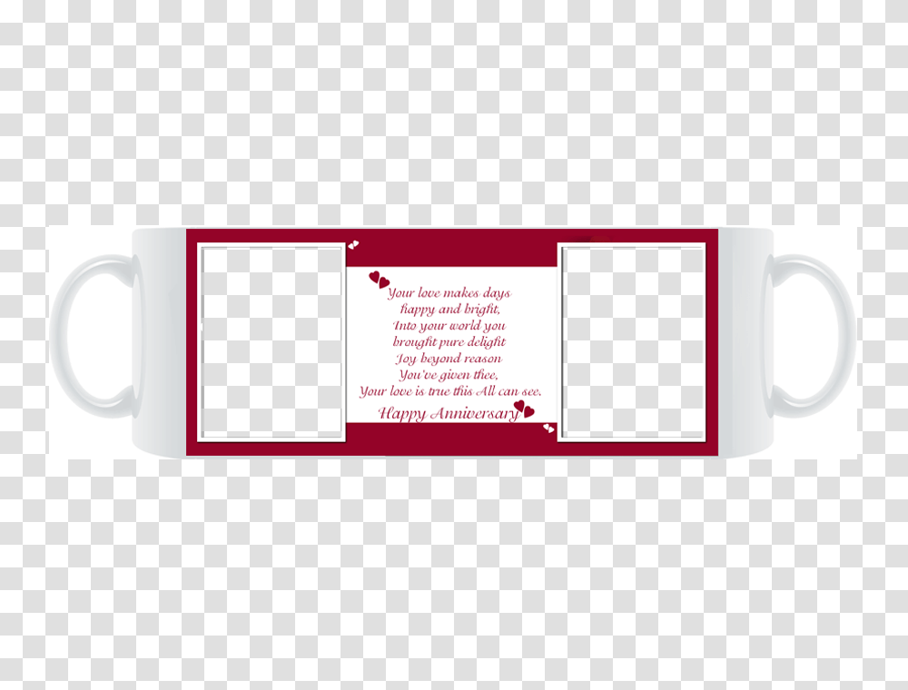 Happy Anniversary Mug Gifttones, Paper, Business Card, Page Transparent Png