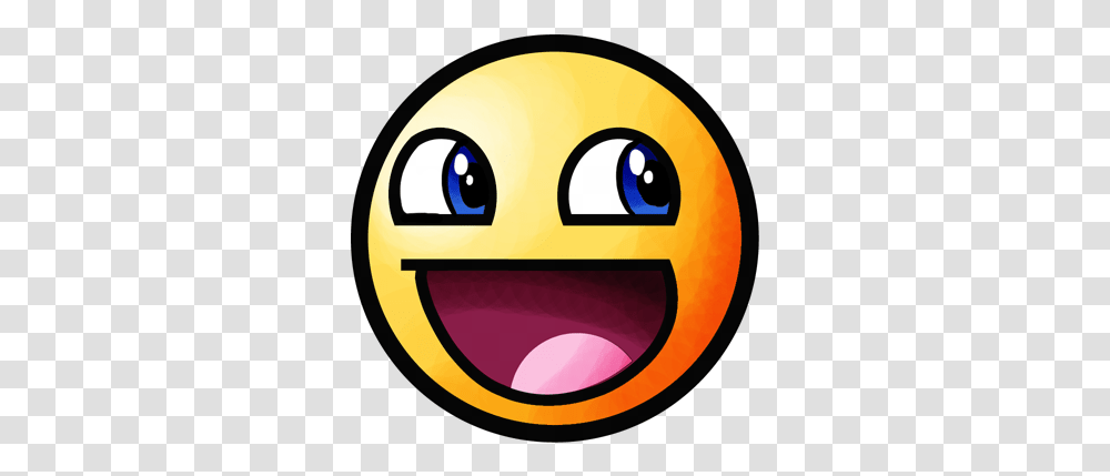 Happy Awesome Face, Pac Man, Art, Light, Label Transparent Png