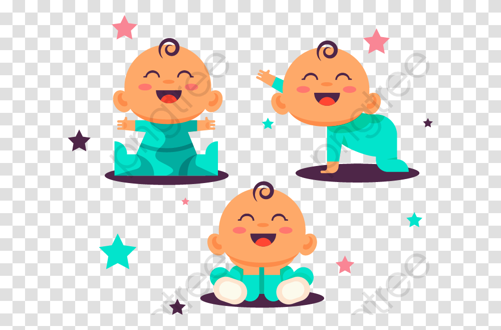 Happy Baby Animated, Elf, Poster, Advertisement, Star Symbol Transparent Png