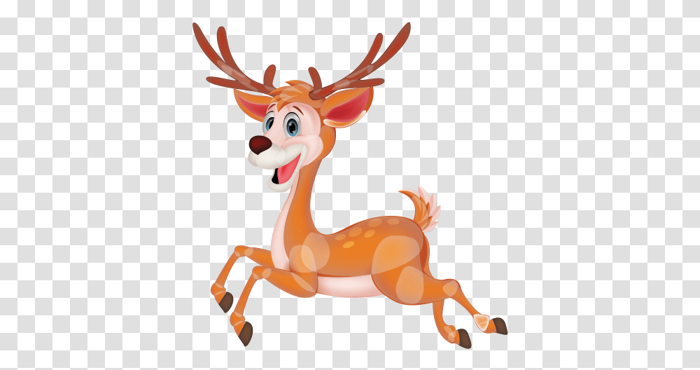 Happy Baby Deer Testa Cervo Cartone, Animal, Mammal, Wildlife, Toy Transparent Png