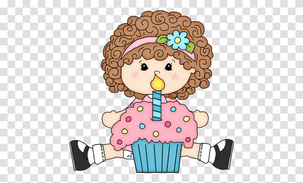 Happy Birthdaaay, Cupcake, Cream, Dessert, Food Transparent Png