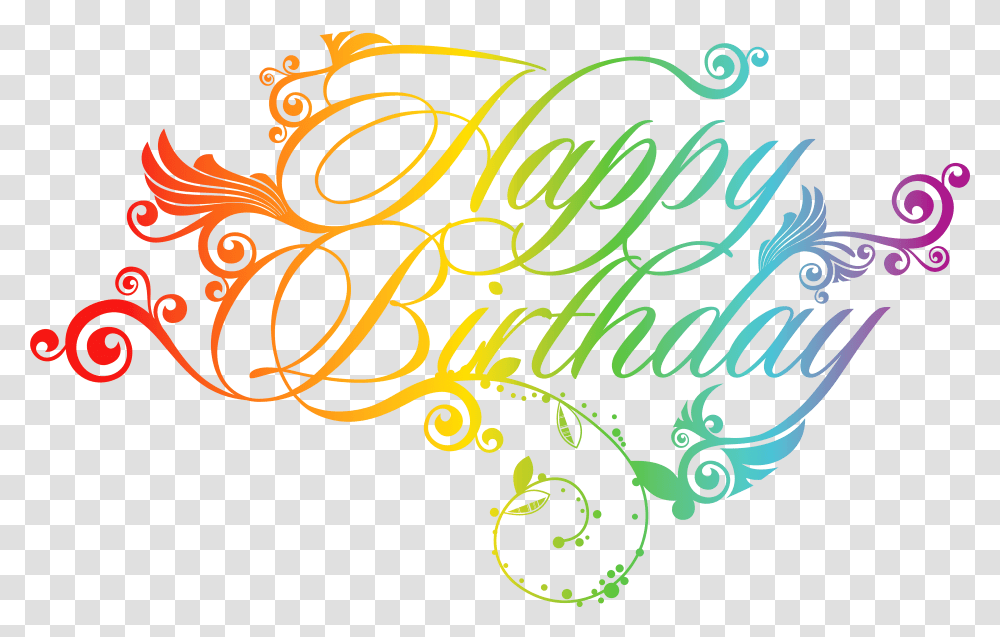 Happy Birthday 2018, Calligraphy, Handwriting Transparent Png