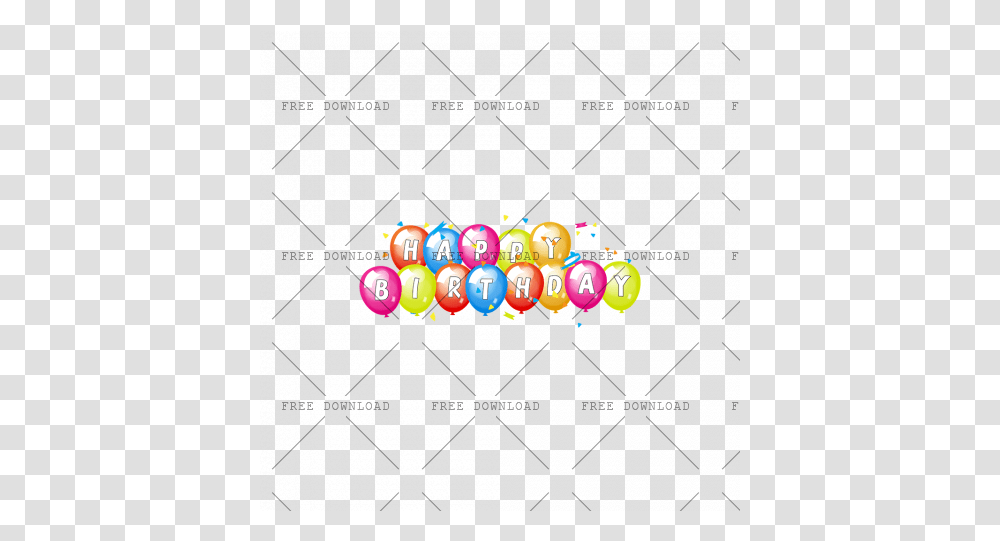 Happy Birthday Am Image With Background Circle, Pac Man Transparent Png