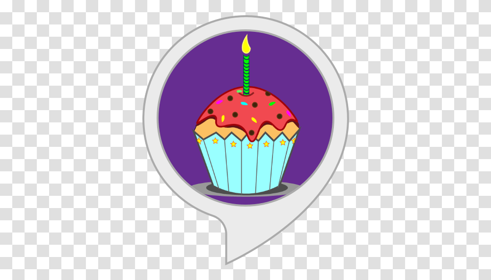 Happy Birthday Amazoncouk Alexa Skills Cupcake, Cream, Dessert, Food, Creme Transparent Png