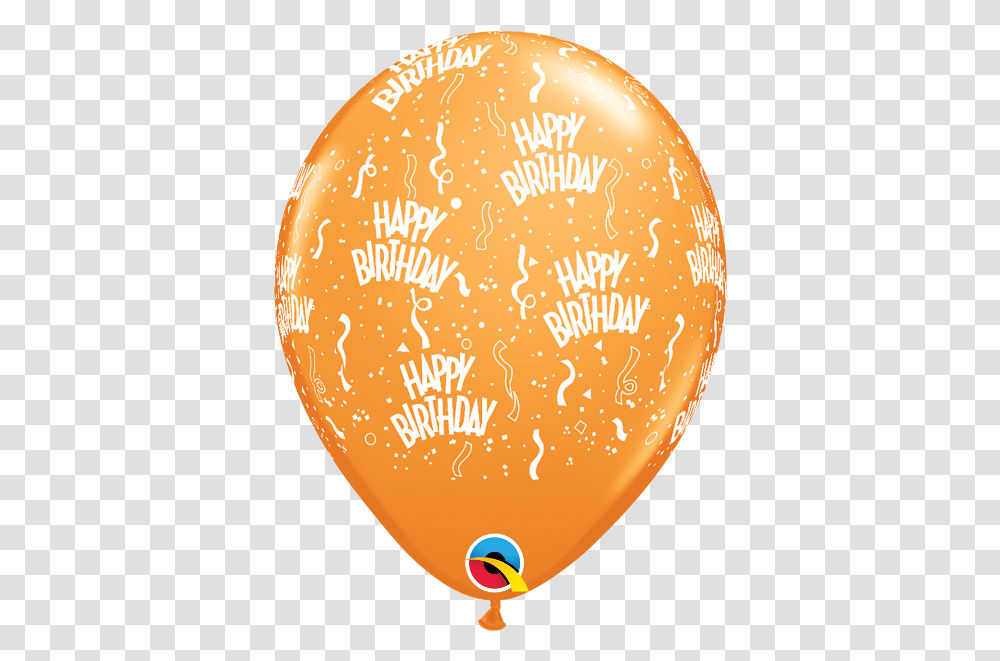 Happy Birthday Around Orange 11 Balloons Balloon, Hot Air Balloon, Aircraft, Vehicle, Transportation Transparent Png