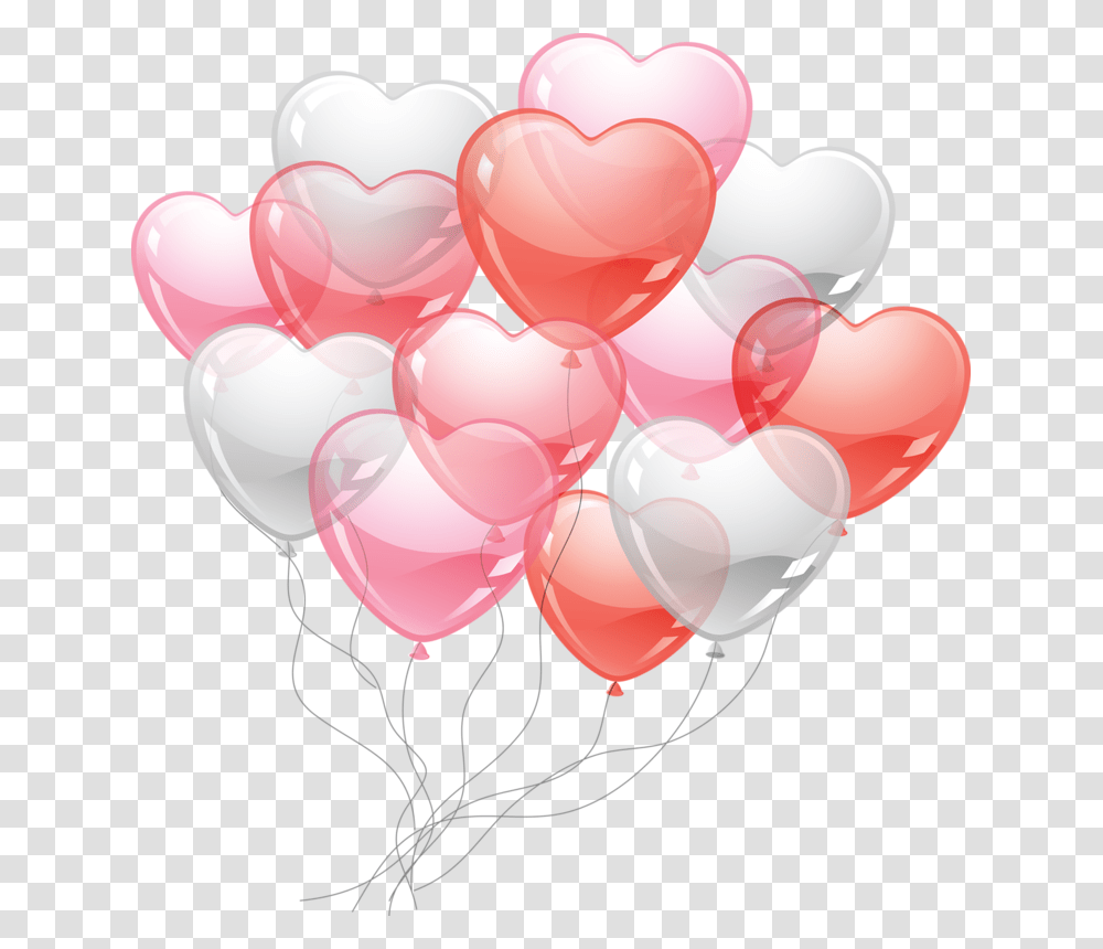 Happy Birthday Ballons Valentines Balloons Valentines Pink Heart Birthday Balloons Transparent Png