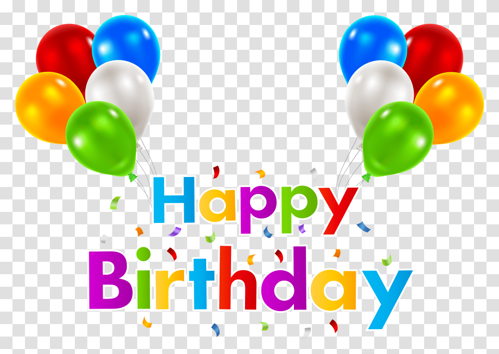 Happy Birthday Balloon Clipart Clip Art Happy Birthday Balloons Transparent Png
