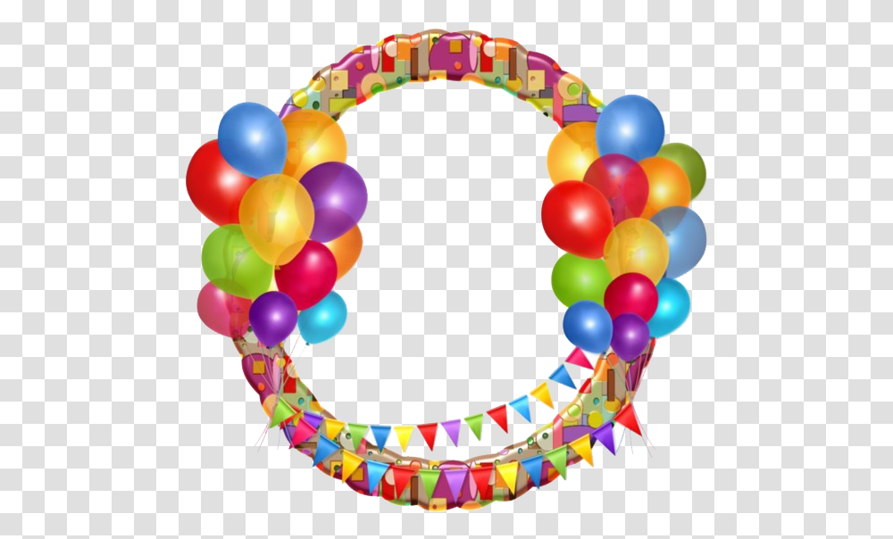 Happy Birthday Frame Balloon Crowd Parade Transparent Png Pngset Com