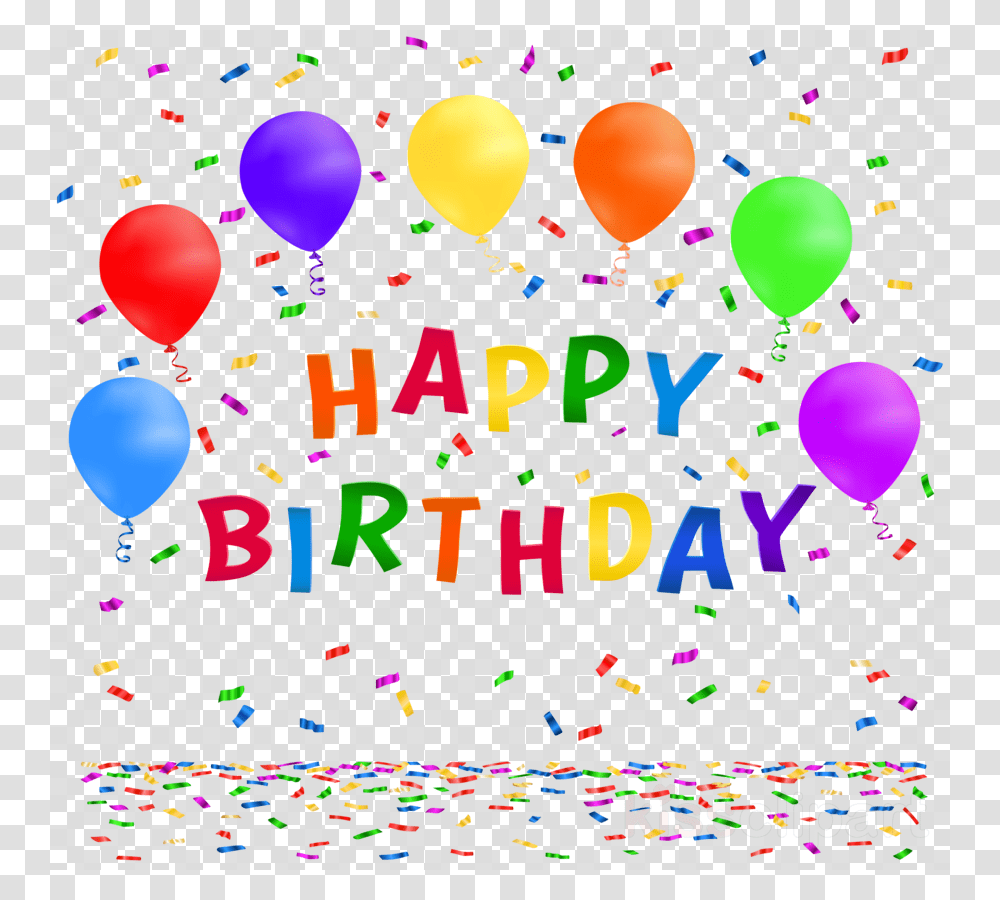 Happy Birthday, Balloon, Texture, Polka Dot Transparent Png