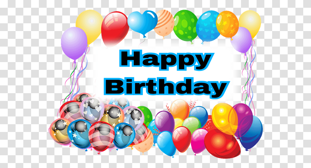 Happy Birthday Balloons Background Cute Happy Birthday Wishes In Hindi, Food, Birthday Party Transparent Png