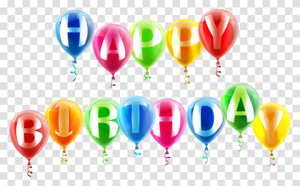 Happy Birthday Balloons Background Transparent Png