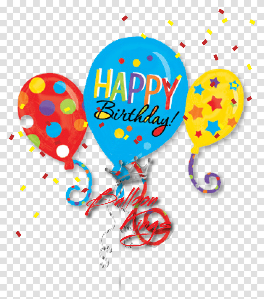 Happy Birthday Balloons Balloon Birthday Clip Art, Confetti, Paper Transparent Png