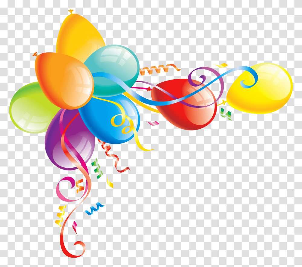Happy Birthday Balloons Clipart Free Download Bales De Aniversrio, Graphics, Pattern, Floral Design Transparent Png